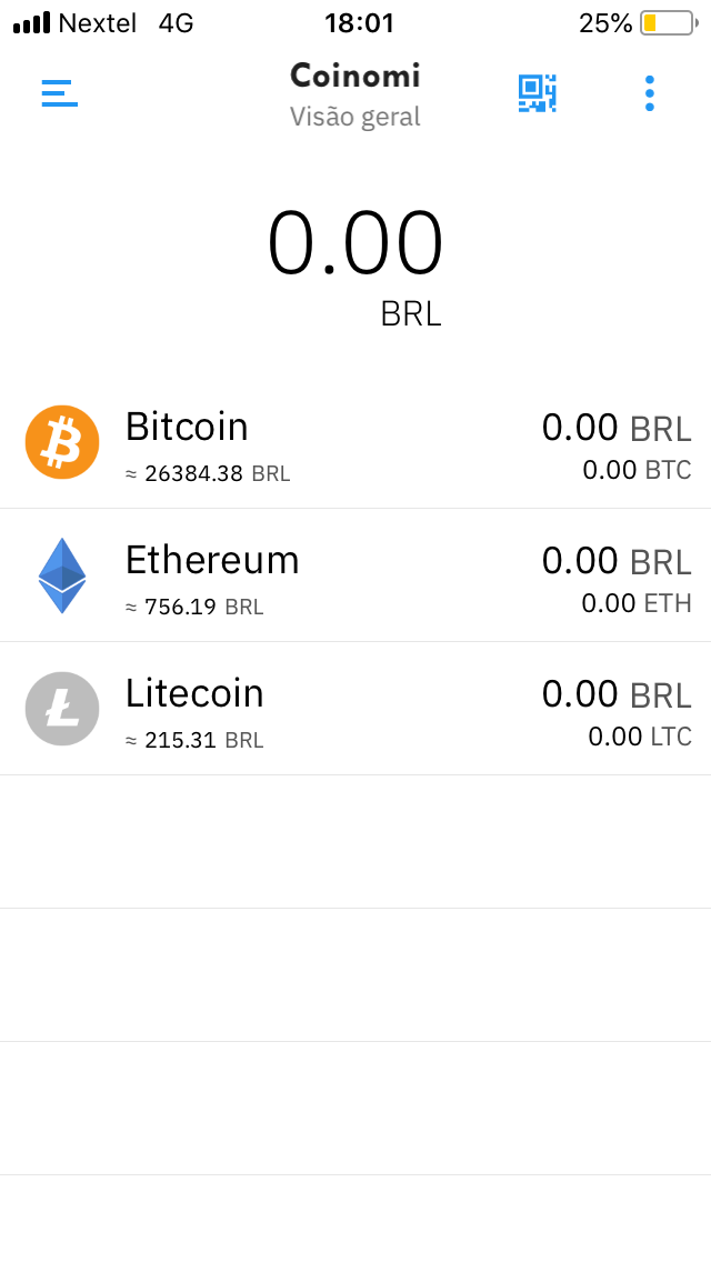 Aplicativo Coinomi permite gerenciar Bitcoin, Ethereum e Litecoin
