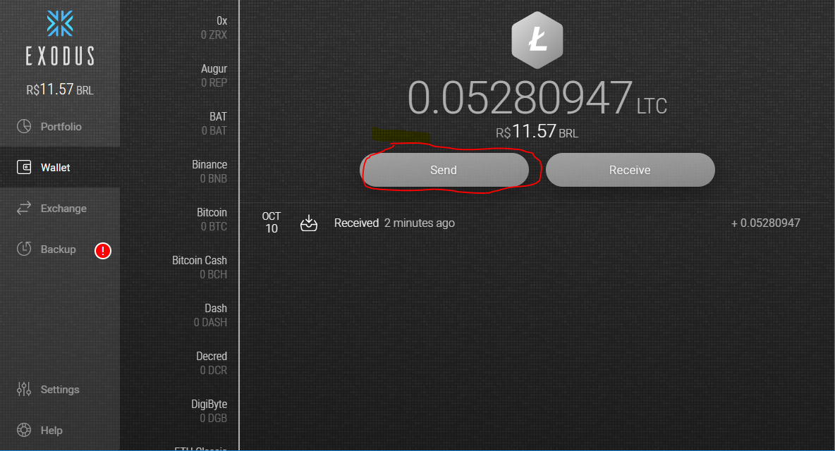 como fazer transações com Litecoin