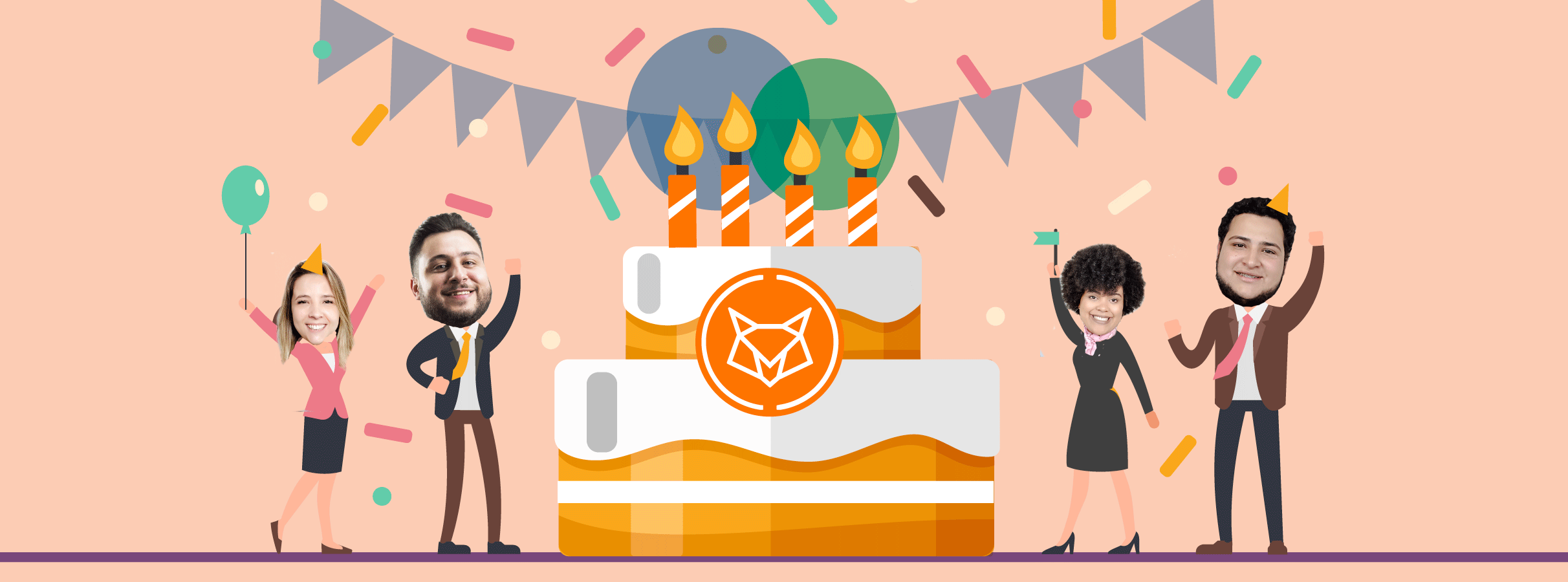 aniversário foxbit 4 anos