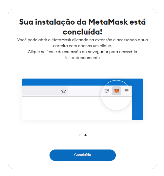 Extensão da Metamask