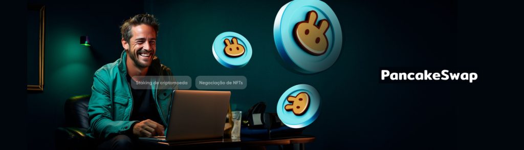 Token CAKE sendo usado para votação, staking de criptomoedas e negociação de NFTs