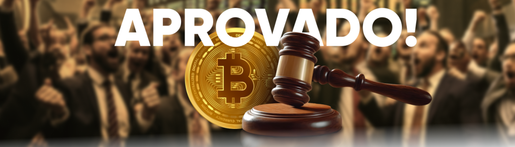Banner aprovação ETF de Bitcoin à vista