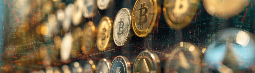 Banner com os ETFs de criptomoedas no Brasil