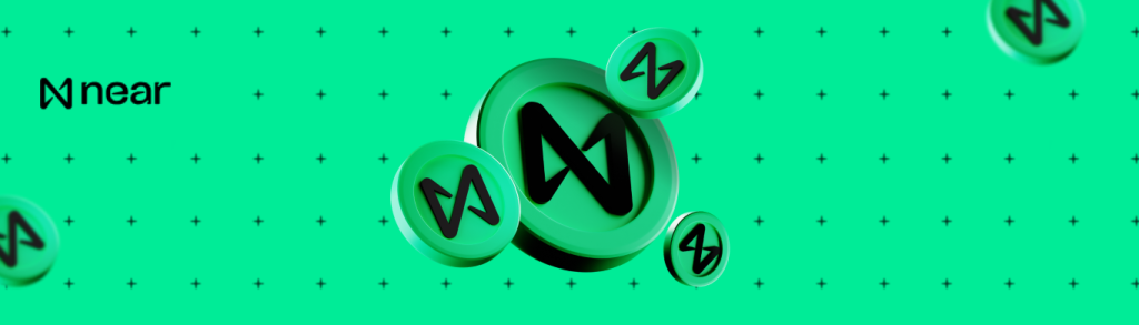Banner com logo da NEAR