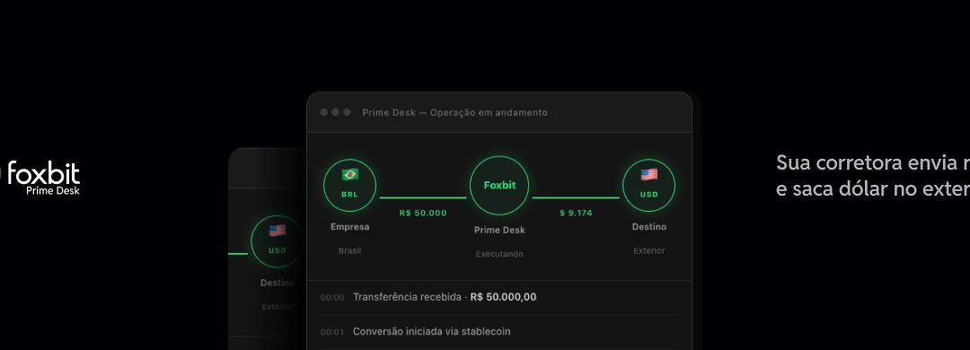 Foxbit Prime Desk: uma nova forma de fazer câmbio internacional